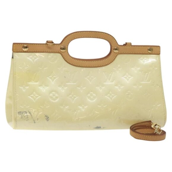 LOUIS VUITTON Monogram Vernis Roxbury Drive Hand Bag Perle M91374 LV Auth BA3610 - Picture 1 of 16